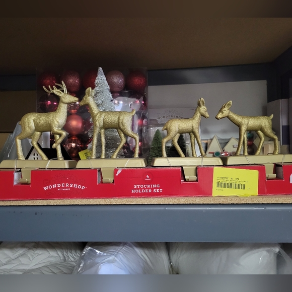 Holiday 4pk Gold Deer Stocking Holders Poshmark